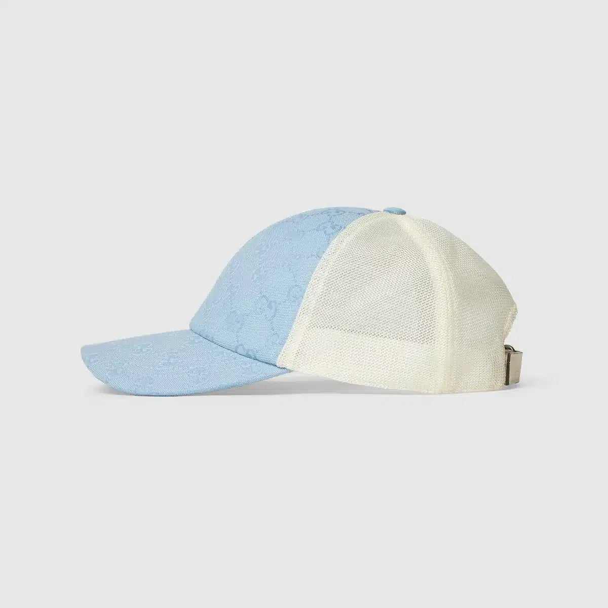Casquette Toile GG bleu clair et blanc