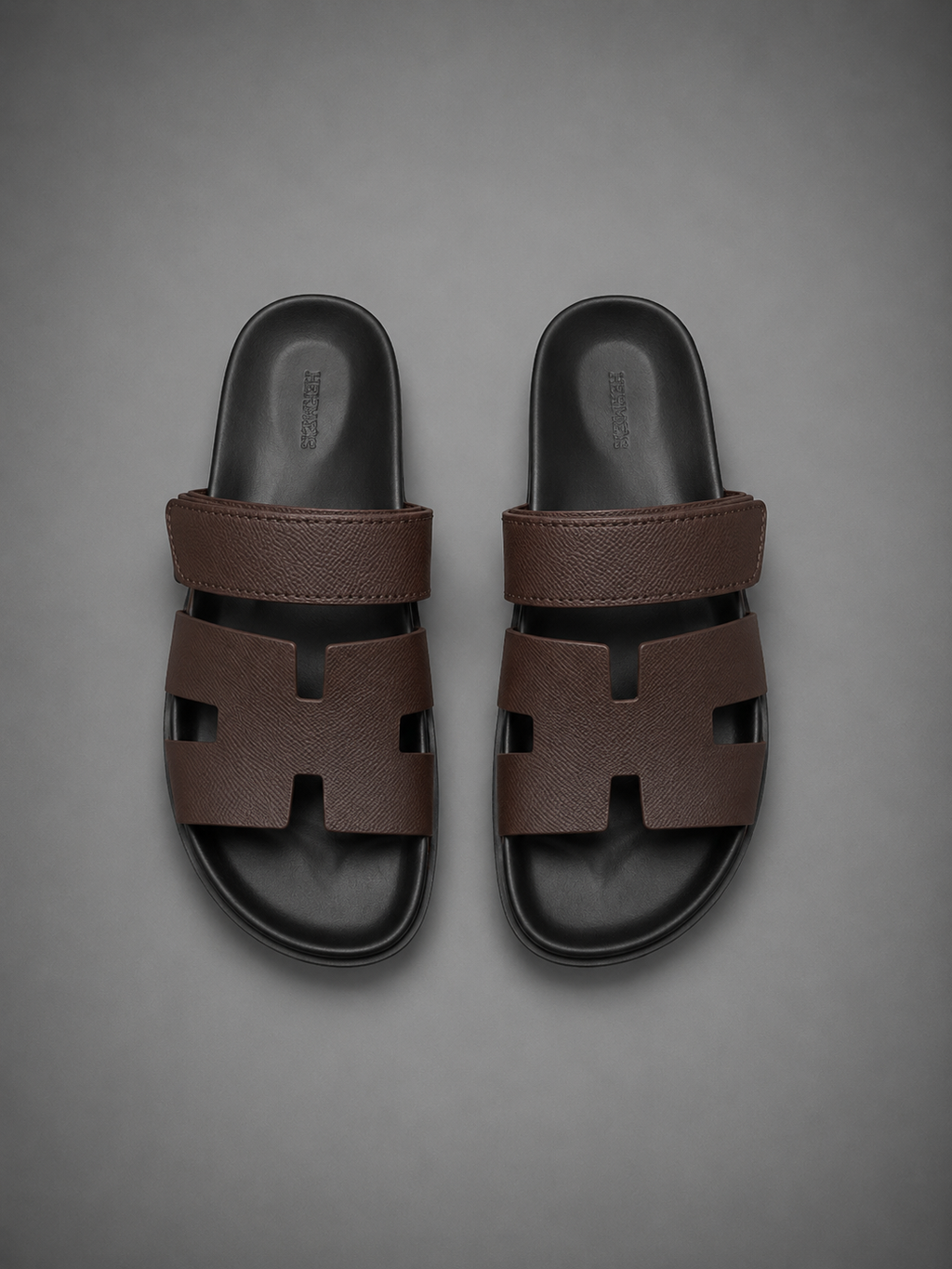 Sandales HRMS Chypre Noir / Marron