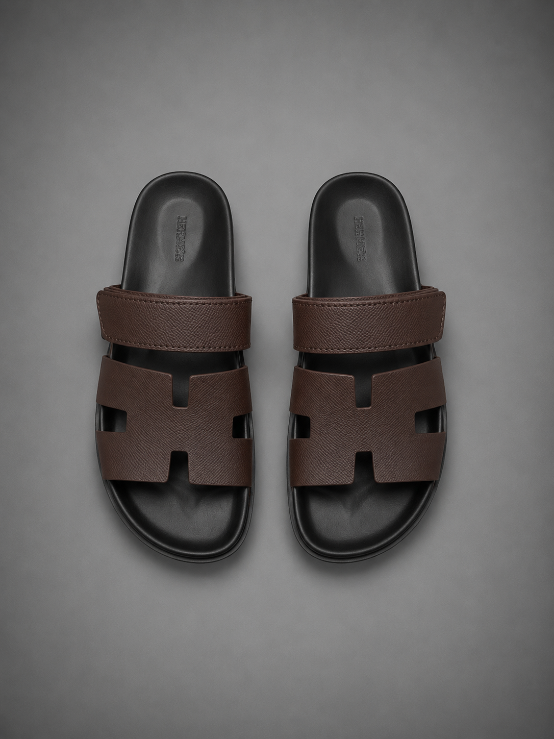 Sandales HRMS Chypre Noir / Marron