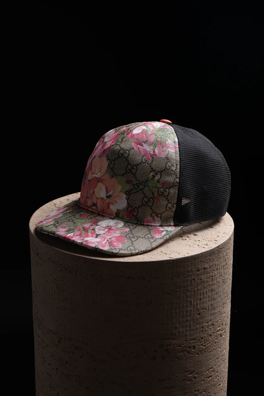 Casquette GG Fleurs Rose