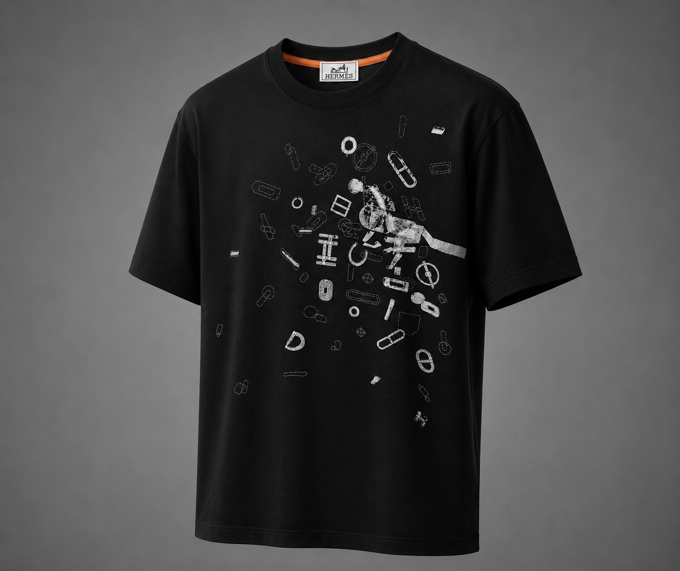 Tee-shirt HRMS noir / blanc