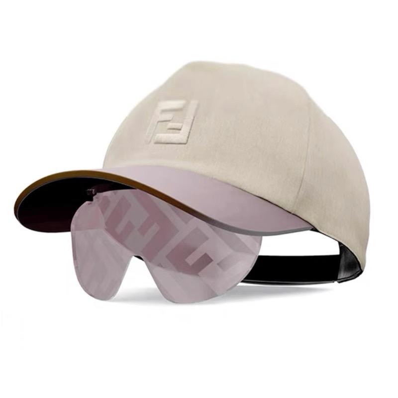 Casquette FF avec visière intégrée beige